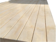 Pine Veneer E1 Glue V/U/W/T Grooved Slotted Plywood For Construction