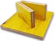 3-Ply Shuttering Yellow Plywood Waterproof 3 Ply Yellow Shuttering Panel For Concrete Form