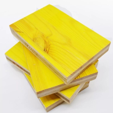 Waterproof 3 Ply Yellow Shuttering Panel Three Layers Thick Board Panels For Concrete Form